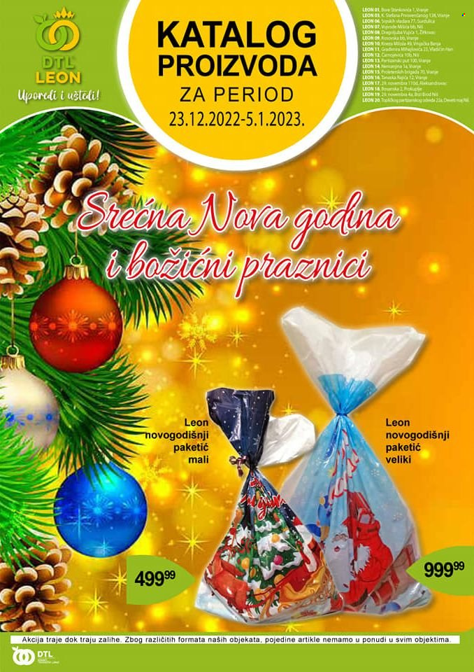 Leon Diskont katalog - 23.12.2022 - 05.01.2023. Stranica 1