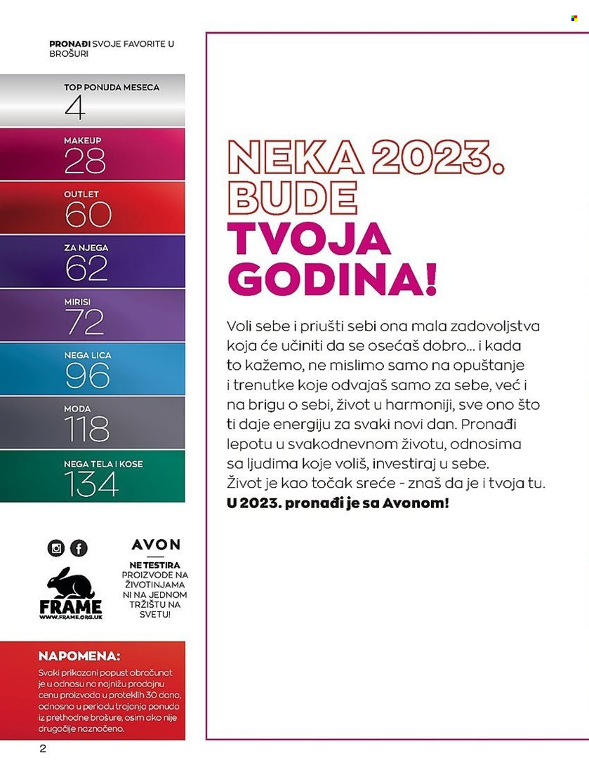Avon katalog - 28.12.2022 - 31.01.2023. Stranica 2