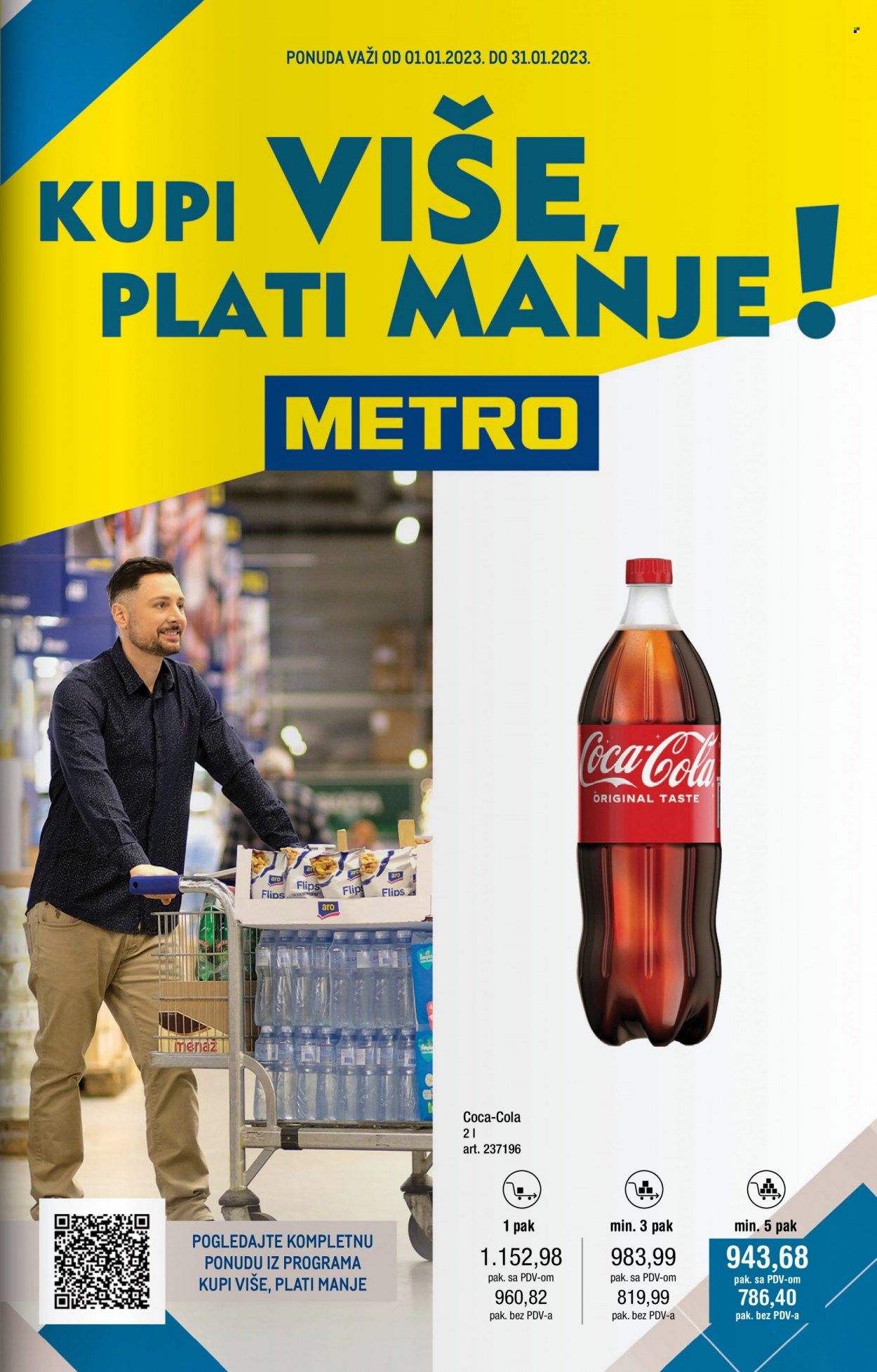 thumbnail - Metro katalog - 01.01.2023 - 31.01.2023 - Proizvodi na akciji - Coca Cola, napitak. Stranica 1.