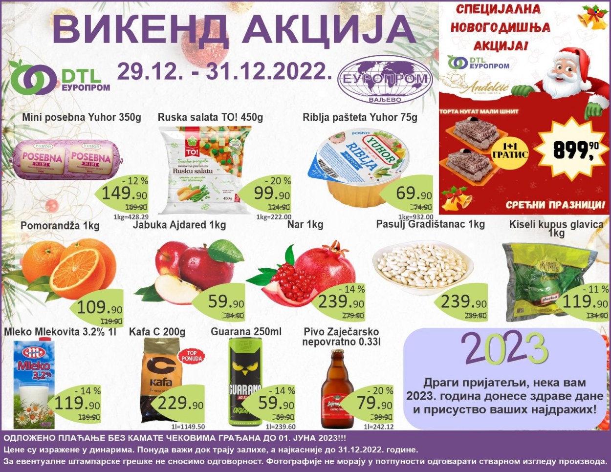 Europrom katalog - 29.12.2022 - 31.12.2022. Stranica 1