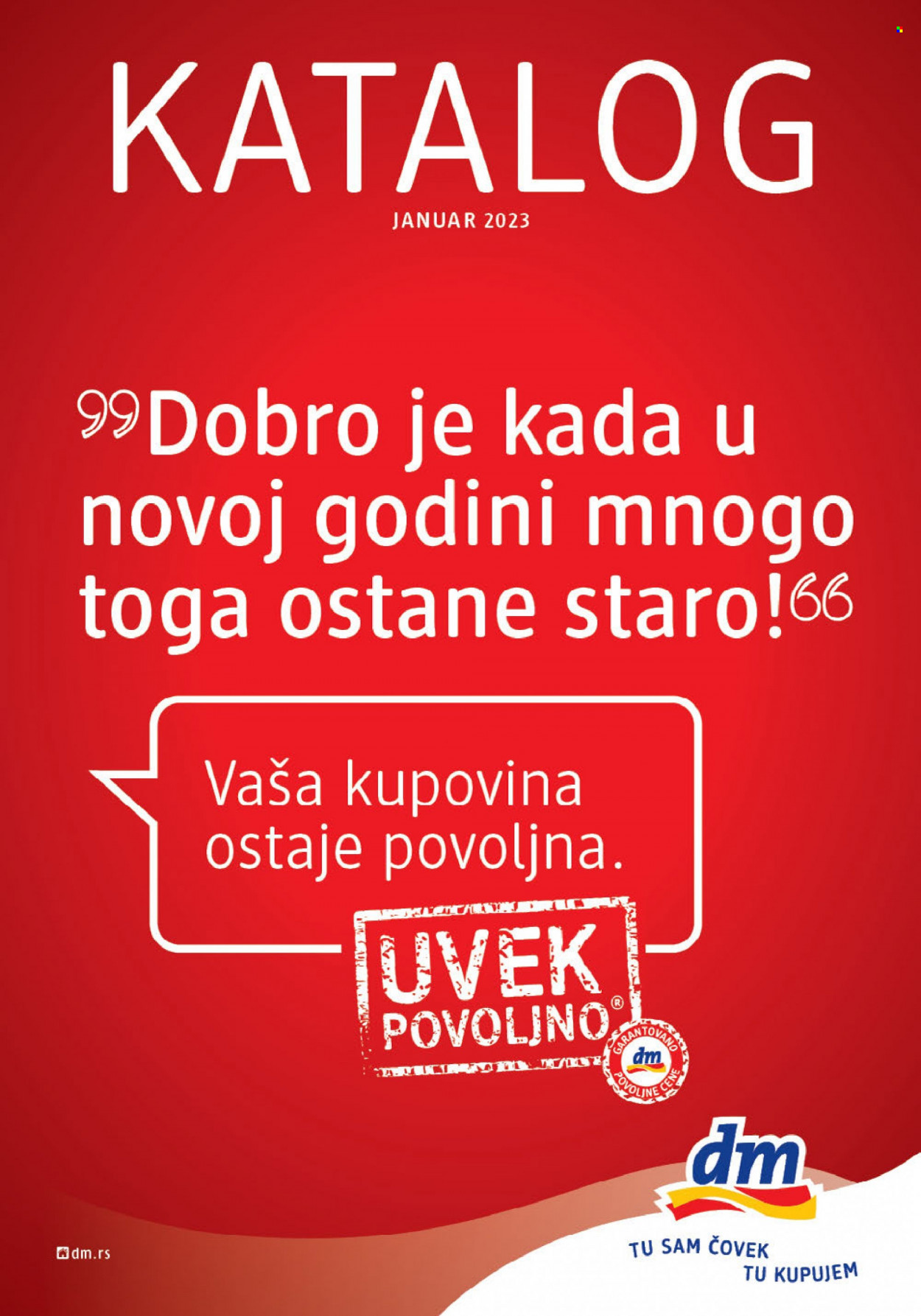 dm drogerie katalog - 01.01.2023 - 31.01.2023. Stranica 1