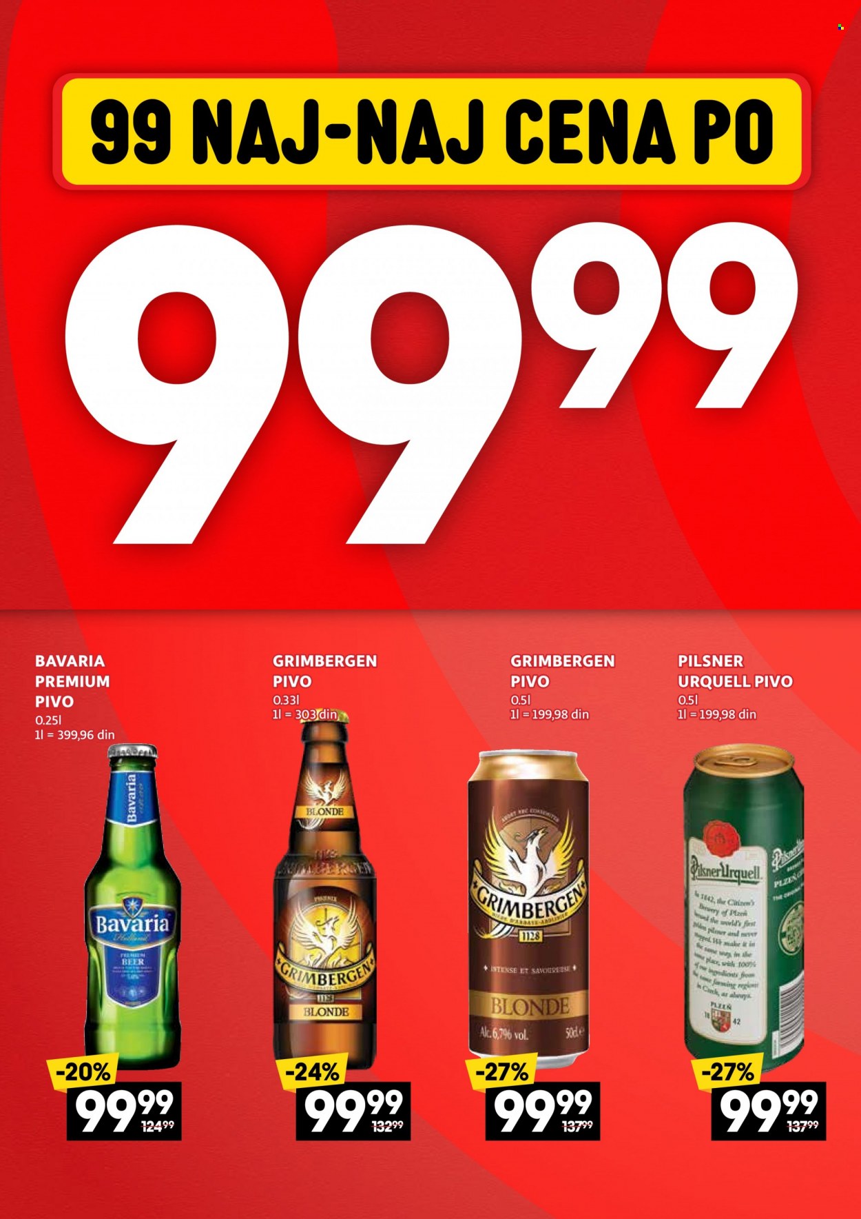thumbnail - Idea katalog - 09.01.2023 - 05.02.2023 - Proizvodi na akciji - alkohol, Bavaria, pivo, Pilsner Urquell. Stranica 10.