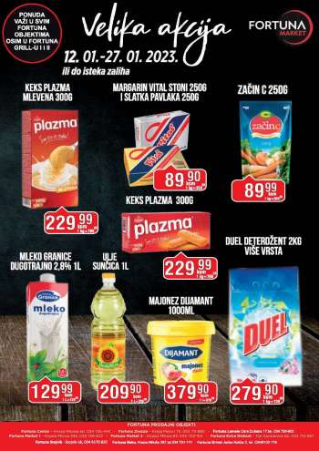 Fortuna Market katalog - 12.01.2023 - 27.01.2023.