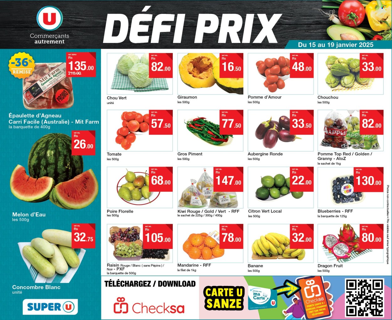 Super U catalogue - 15.01.2025 - 19.01.2025. Page 1