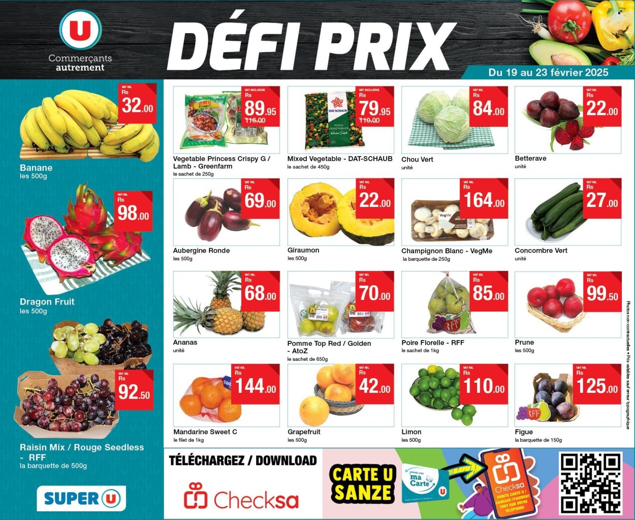 Super U catalogue - 19.02.2025 - 23.02.2025. Page 1
