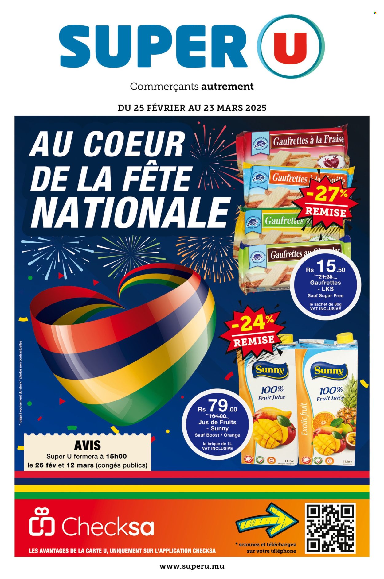 Super U catalogue - 25.02.2025 - 23.03.2025. Page 1