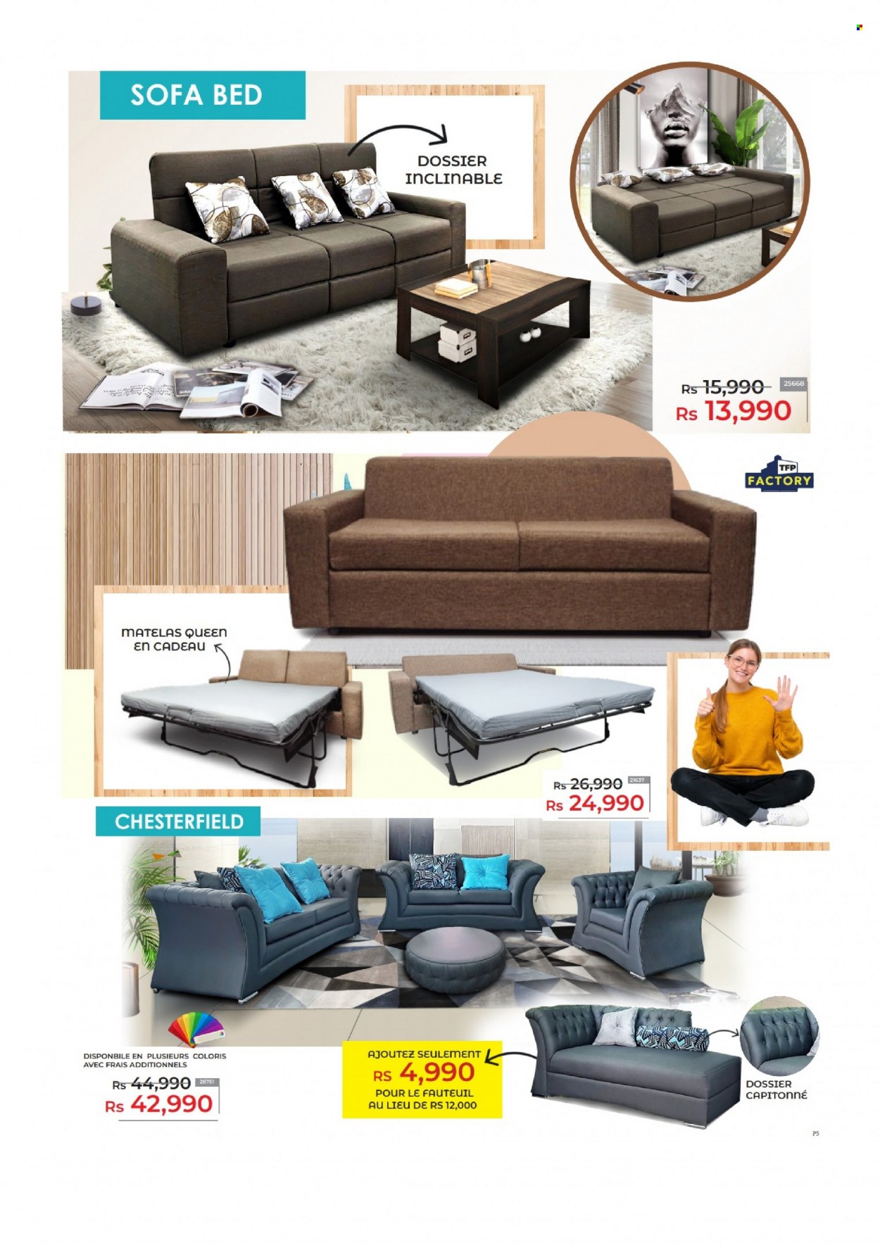 thumbnail - TFP Catalogue - 1.09.2022 - 17.10.2022 - Sales products - sofa, sofa bed, bed. Page 5.