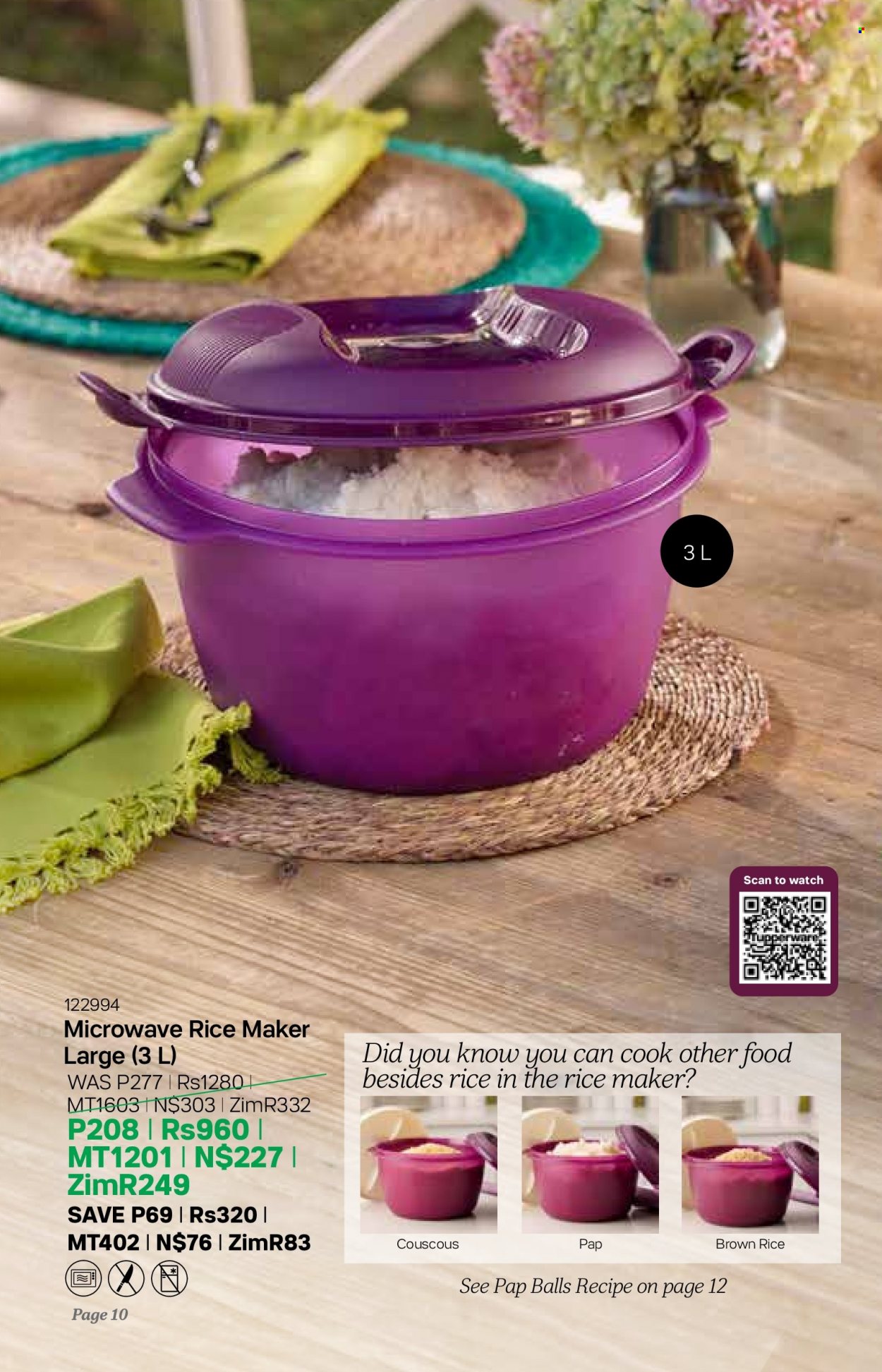 thumbnail - Tupperware Catalogue - 7.09.2022 - 4.10.2022 - Sales products - couscous. Page 10.
