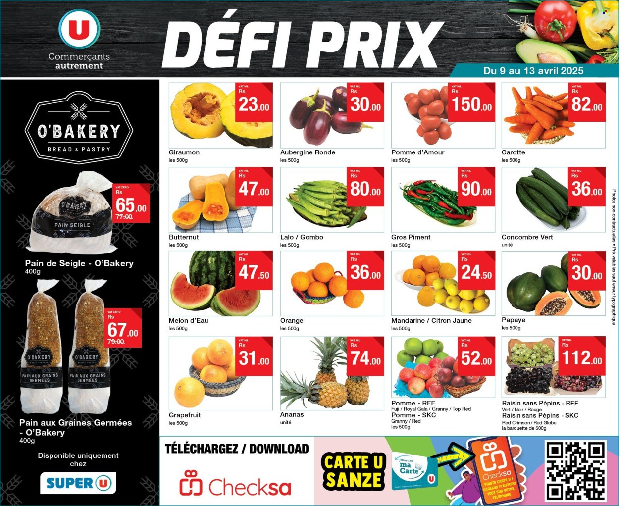 Super U catalogue - 9.04.2025 - 13.04.2025. Page 1