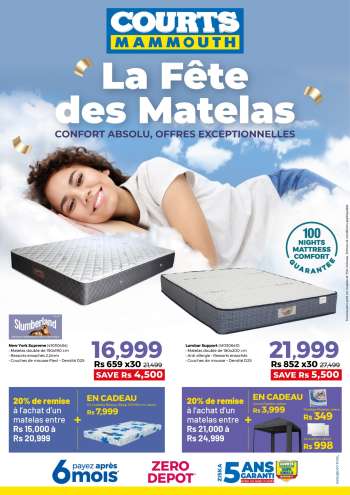 thumbnail - Courts Mammouth catalogue - La Fête des Matelas