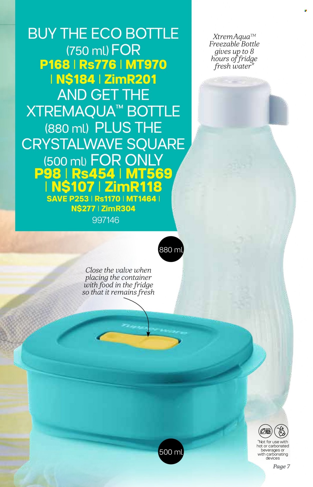 thumbnail - Tupperware Catalogue - 5.10.2022 - 8.11.2022 - Sales products - eco bottle, container. Page 7.