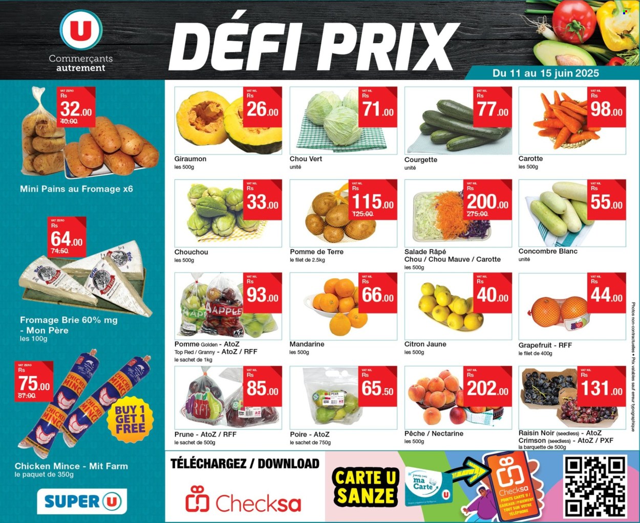 Super U catalogue - 11.06.2025 - 15.06.2025. Page 1