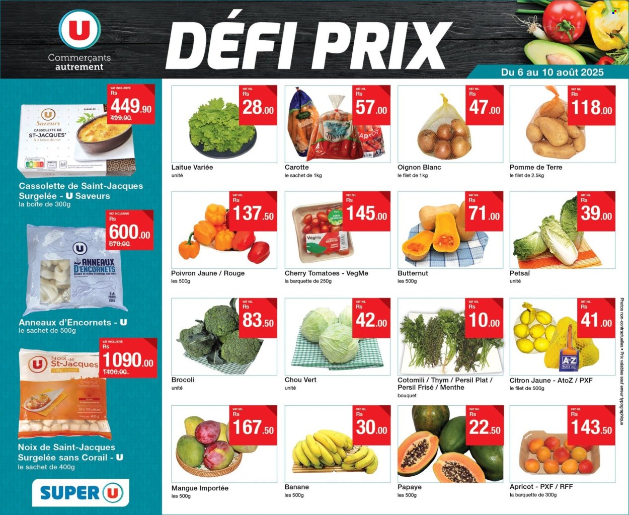 Super U catalogue - 6.08.2025 - 10.08.2025. Page 1