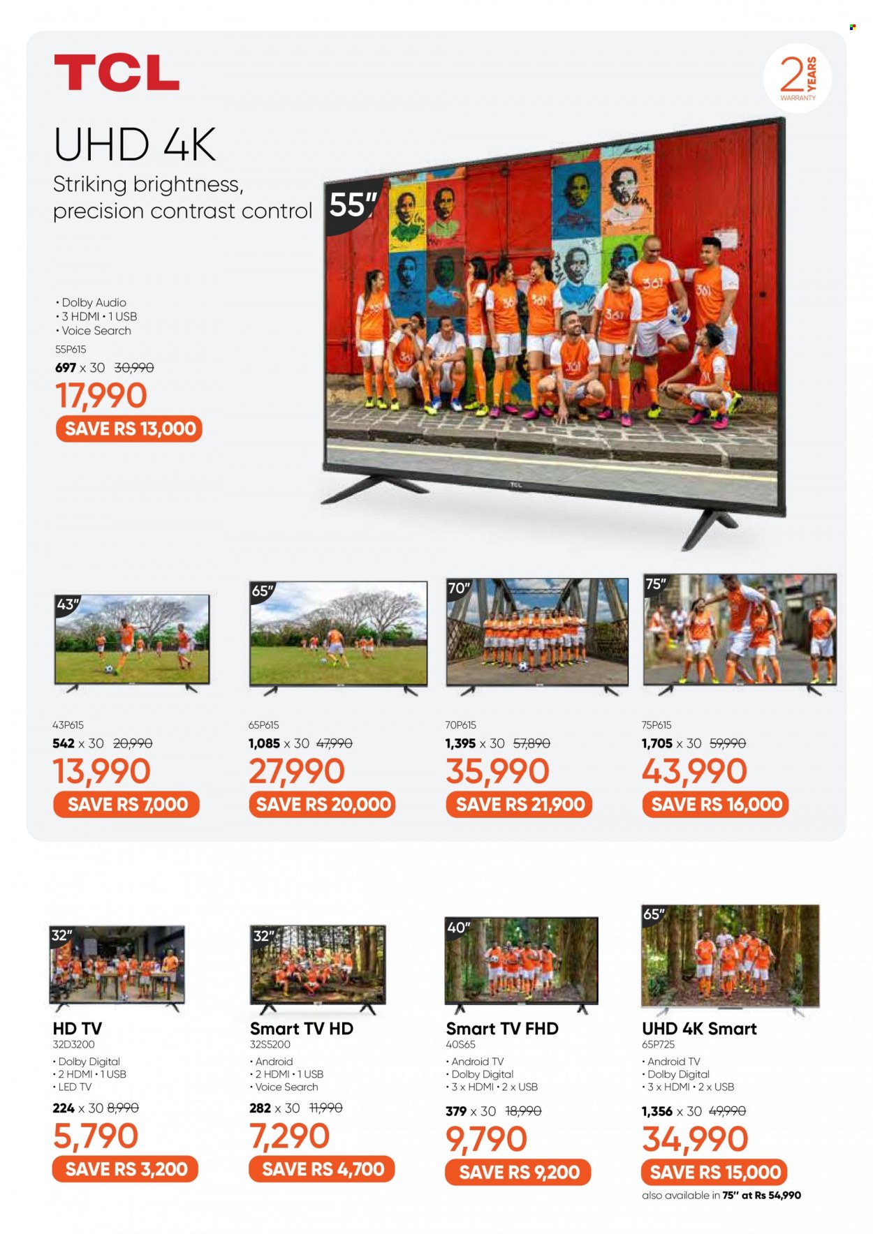 thumbnail - 361 Catalogue - 28.10.2022 - 8.12.2022 - Sales products - Android TV, HDTV, TV, LED TV, smart tv, TCL. Page 9.
