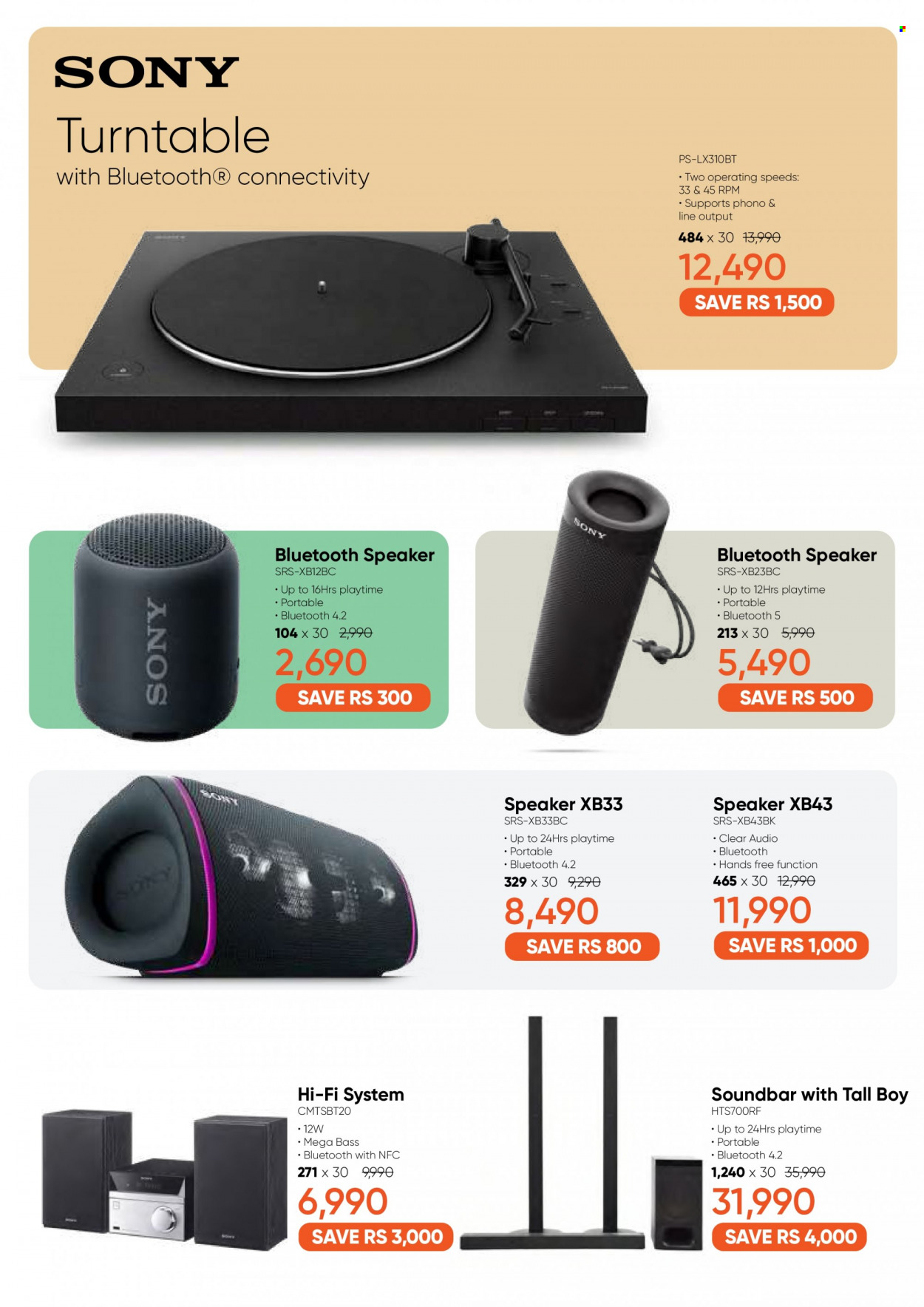 thumbnail - 361 Catalogue - 28.10.2022 - 8.12.2022 - Sales products - Sony, hi-fi, speaker, bluetooth speaker, sound bar. Page 14.