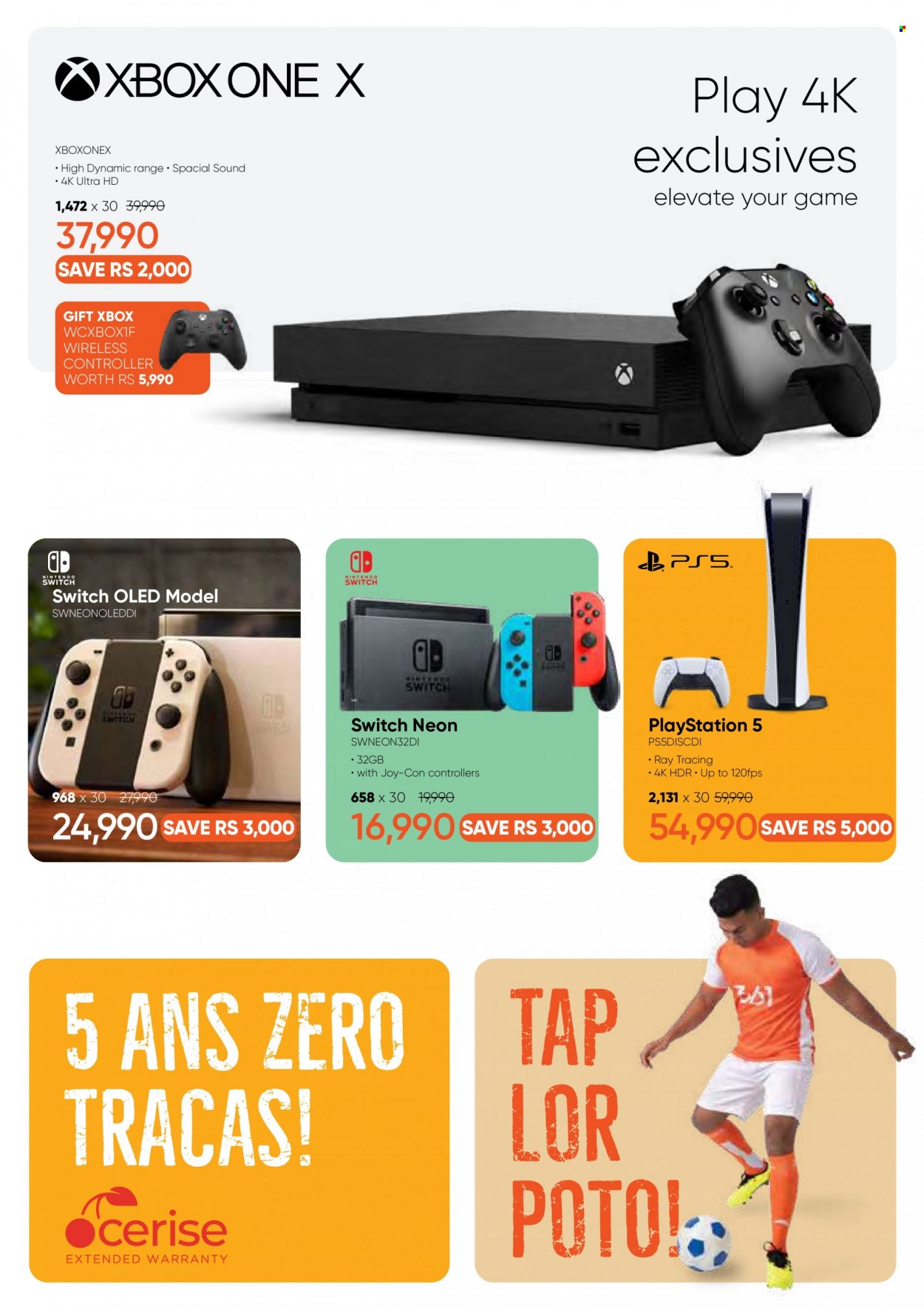 thumbnail - 361 Catalogue - 28.10.2022 - 8.12.2022 - Sales products - wireless controller, Nintendo Switch, PlayStation, PlayStation 5, UHD TV, ultra hd, Xbox One, Xbox. Page 17.