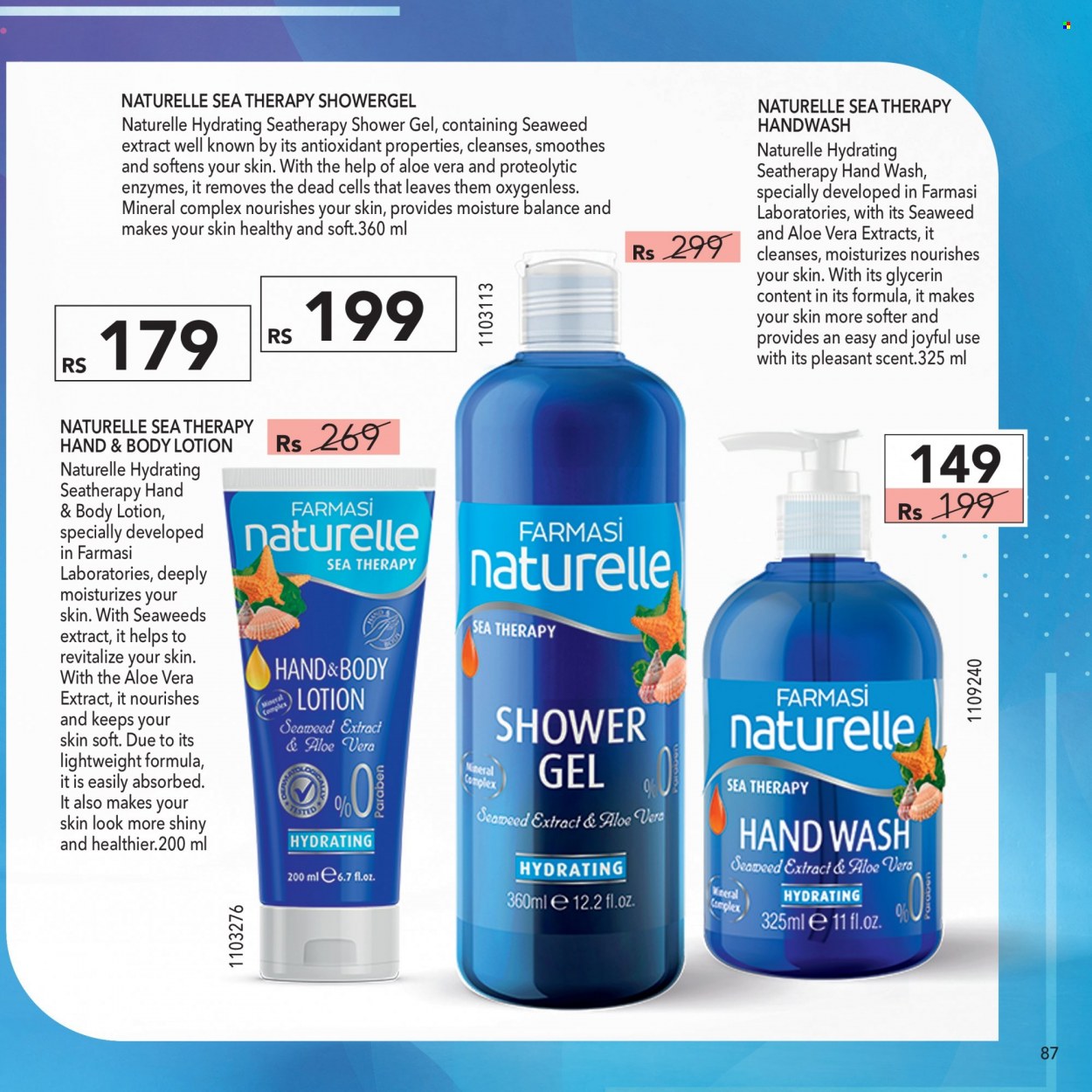 thumbnail - Farmasi Catalogue - 1.11.2022 - 30.11.2022 - Sales products - shower gel, hand wash, body lotion. Page 87.
