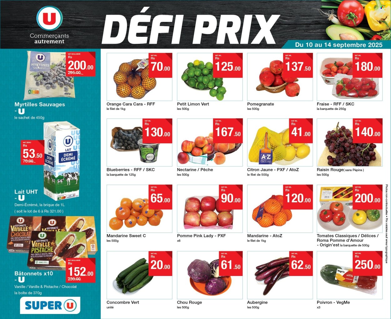 Super U catalogue - 10.09.2025 - 14.09.2025. Page 1