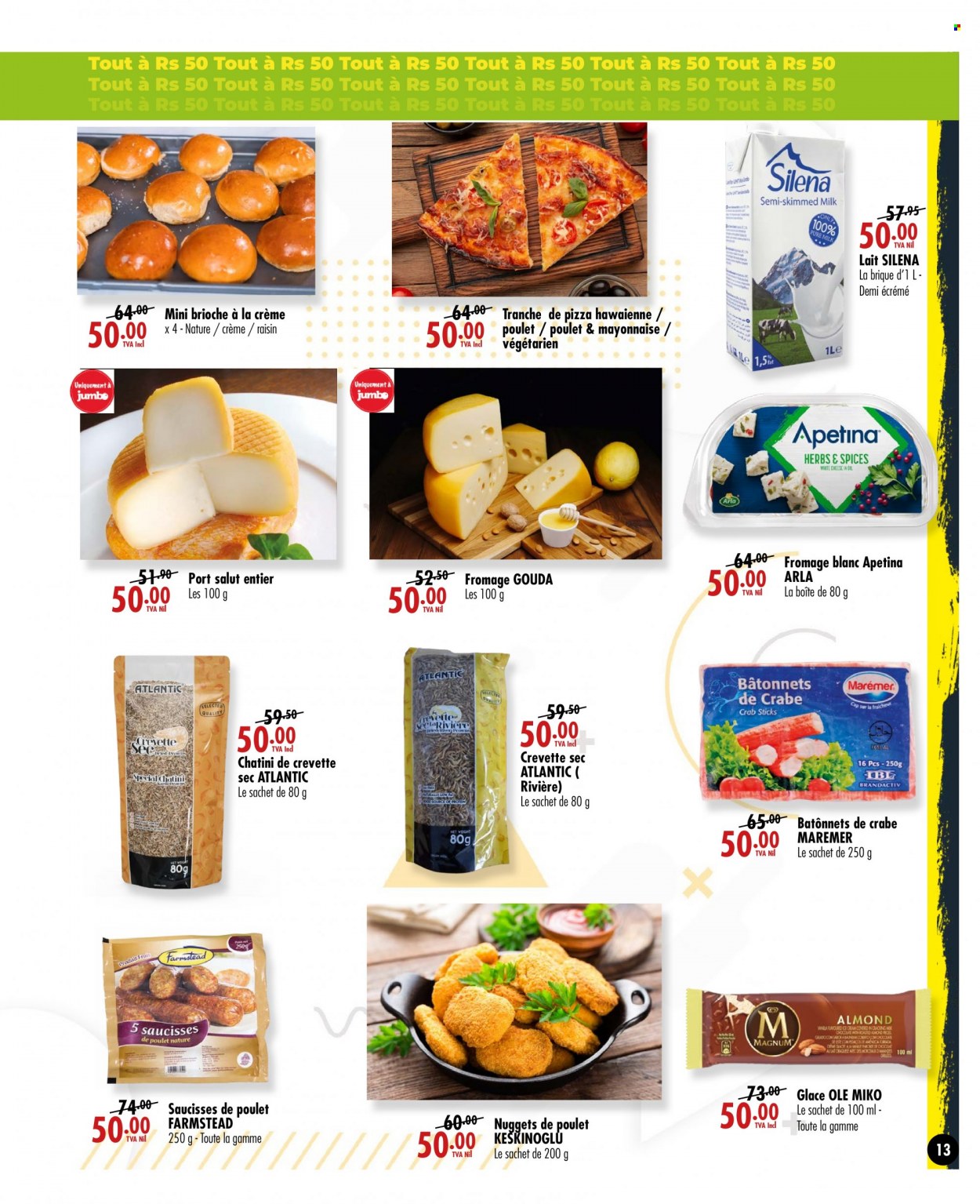 thumbnail - Jumbo Catalogue - 23.11.2022 - 6.12.2022 - Sales products - brioche, pizza, nuggets, gouda, Arla, mayonnaise. Page 13.