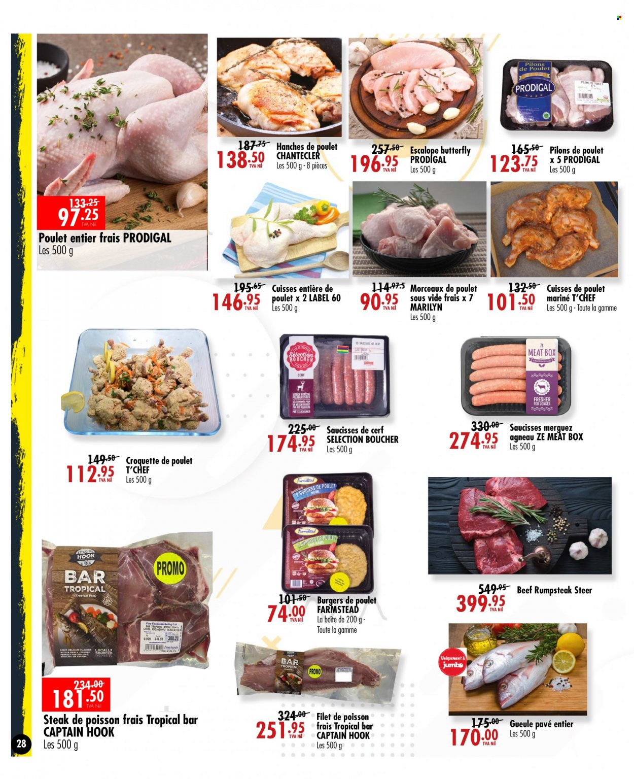thumbnail - Jumbo Catalogue - 23.11.2022 - 6.12.2022 - Sales products - hamburger, hook, steak. Page 28.