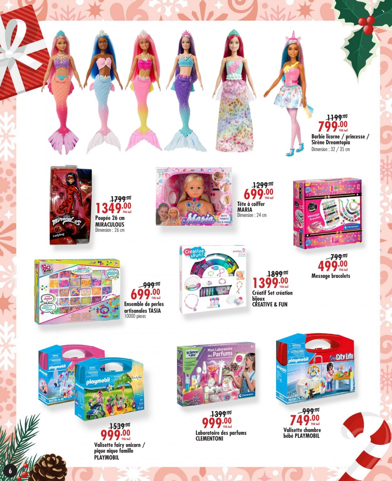 thumbnail - Jumbo Catalogue - 6.12.2022 - 25.12.2022 - Sales products - Fairy, Barbie, Miraculous, bracelet, Clementoni, Playmobil. Page 6.