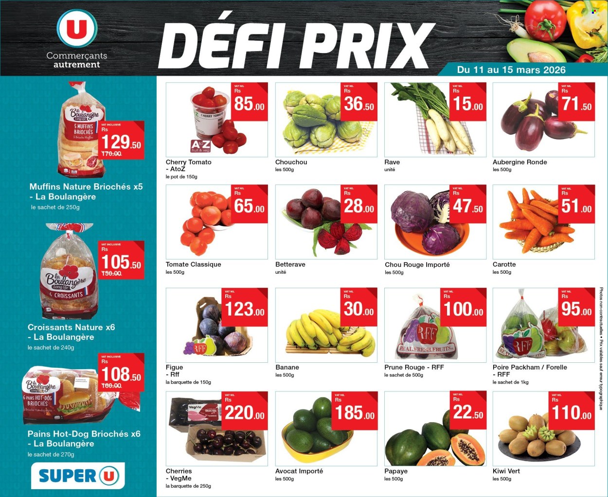Super U catalogue - 11.03.2026 - 15.03.2026. Page 1