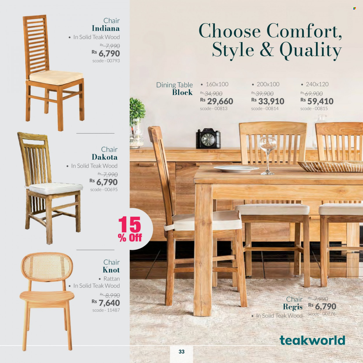 Teak World catalogue - 7.01.2023 - 15.01.2023. Page 33