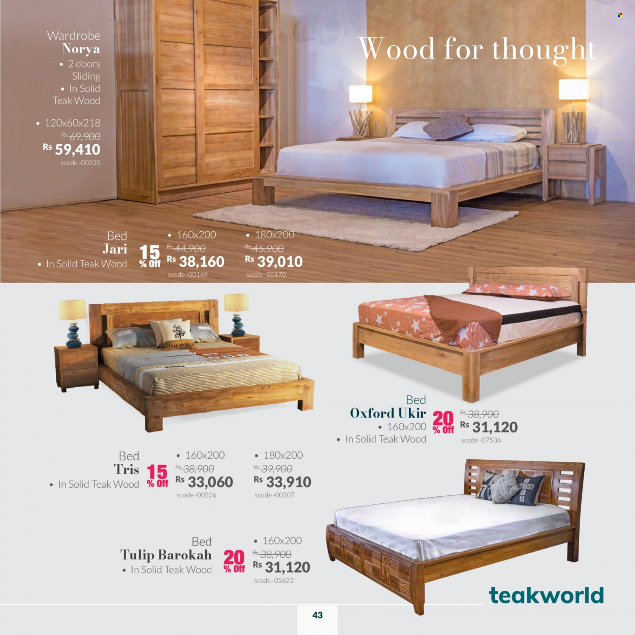 Teak World catalogue - 7.01.2023 - 15.01.2023. Page 43