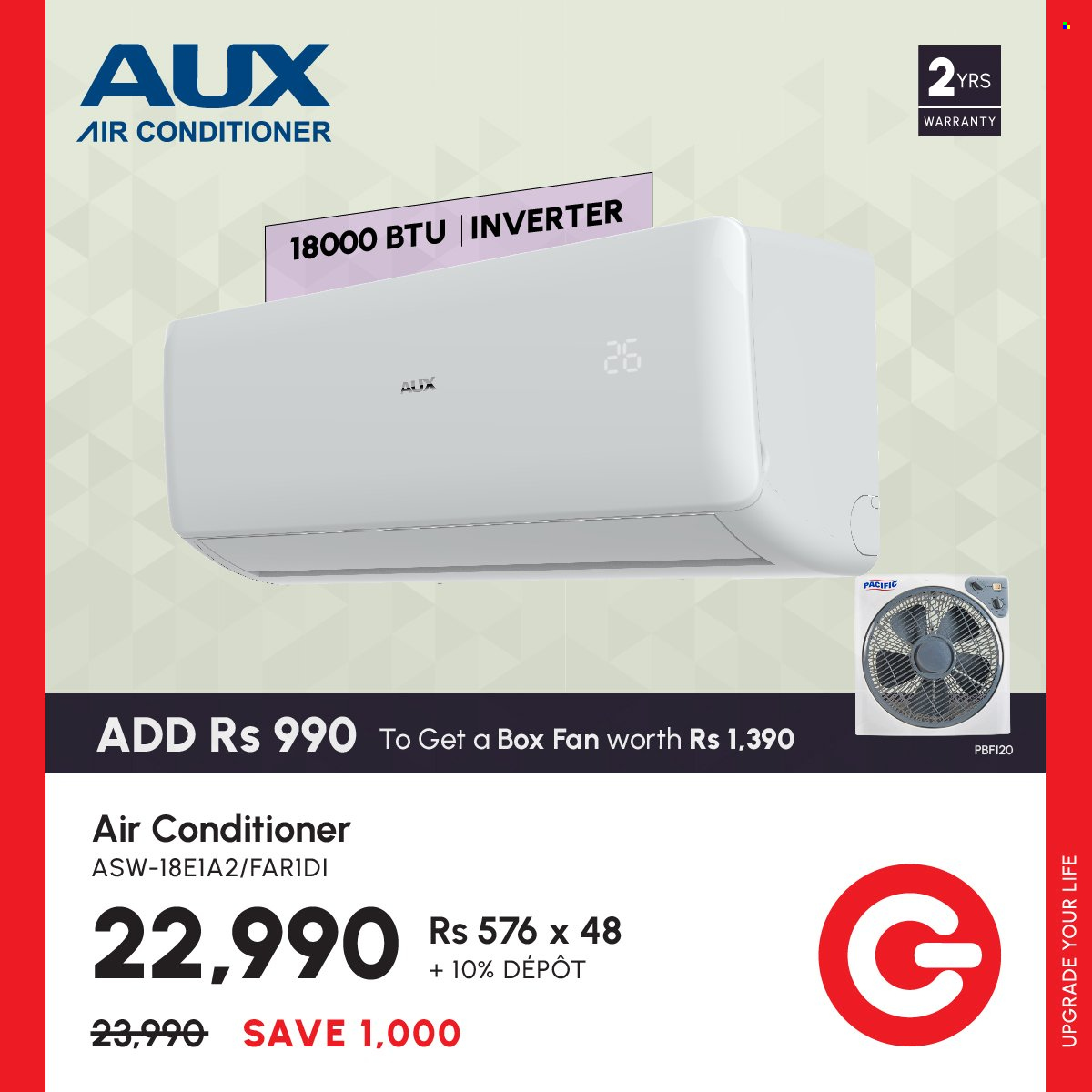 thumbnail - Galaxy Catalogue - Sales products - air conditioner, wall fan. Page 2.