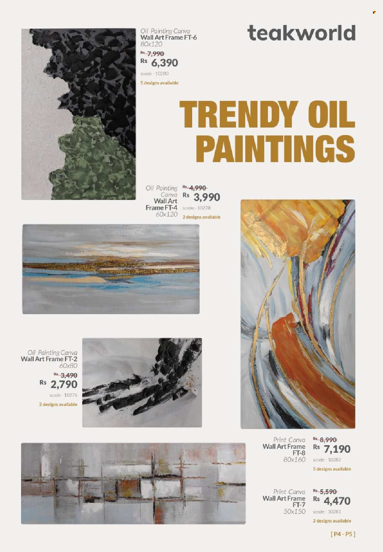 Teak World catalogue. Page 5
