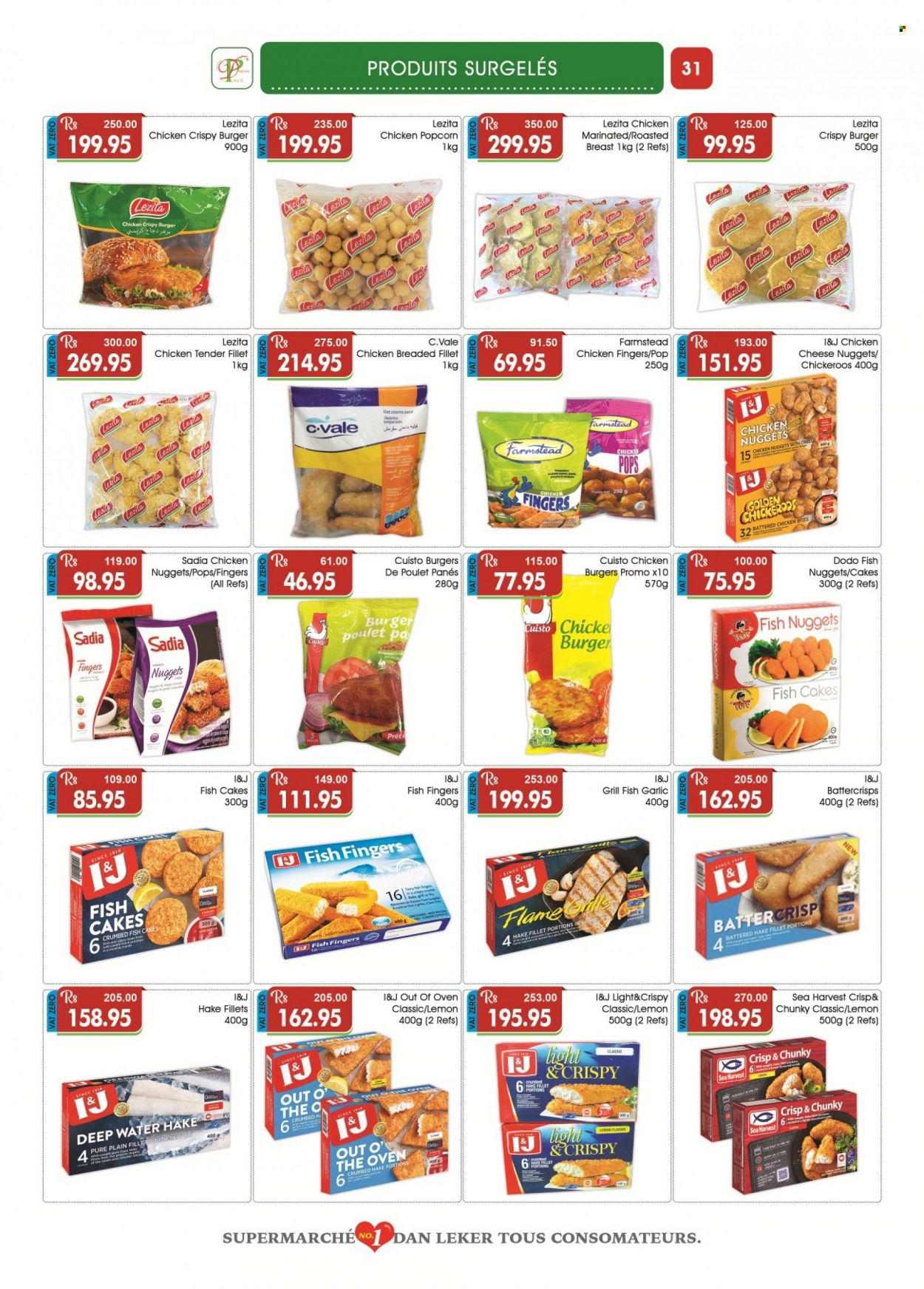 thumbnail - Dreamprice Catalogue - 21.01.2023 - 19.02.2023 - Sales products - garlic, hake, fish, crumbed fish, fish nuggets, fish fingers, Sea Harvest, fish sticks, hamburger, chicken nuggets, cheese nuggets, Out o' the Oven, cheese, chicken bites, fish cake, popcorn. Page 31.