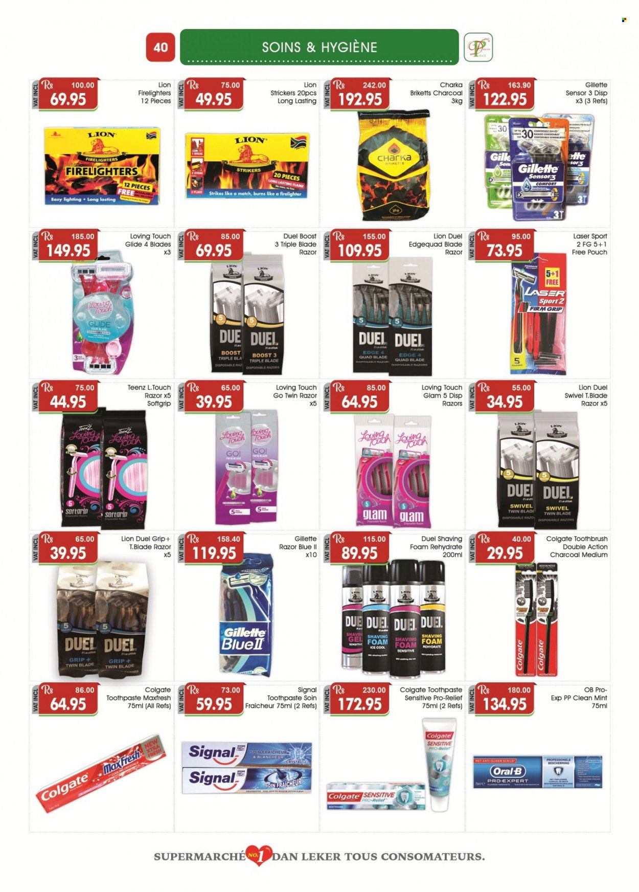 thumbnail - Dreamprice Catalogue - 21.01.2023 - 19.02.2023 - Sales products - Boost, toothbrush, toothpaste, Signal, Gillette, razor, shaving foam, disposable razor, firelighter, Go!, Colgate, Oral-B. Page 40.