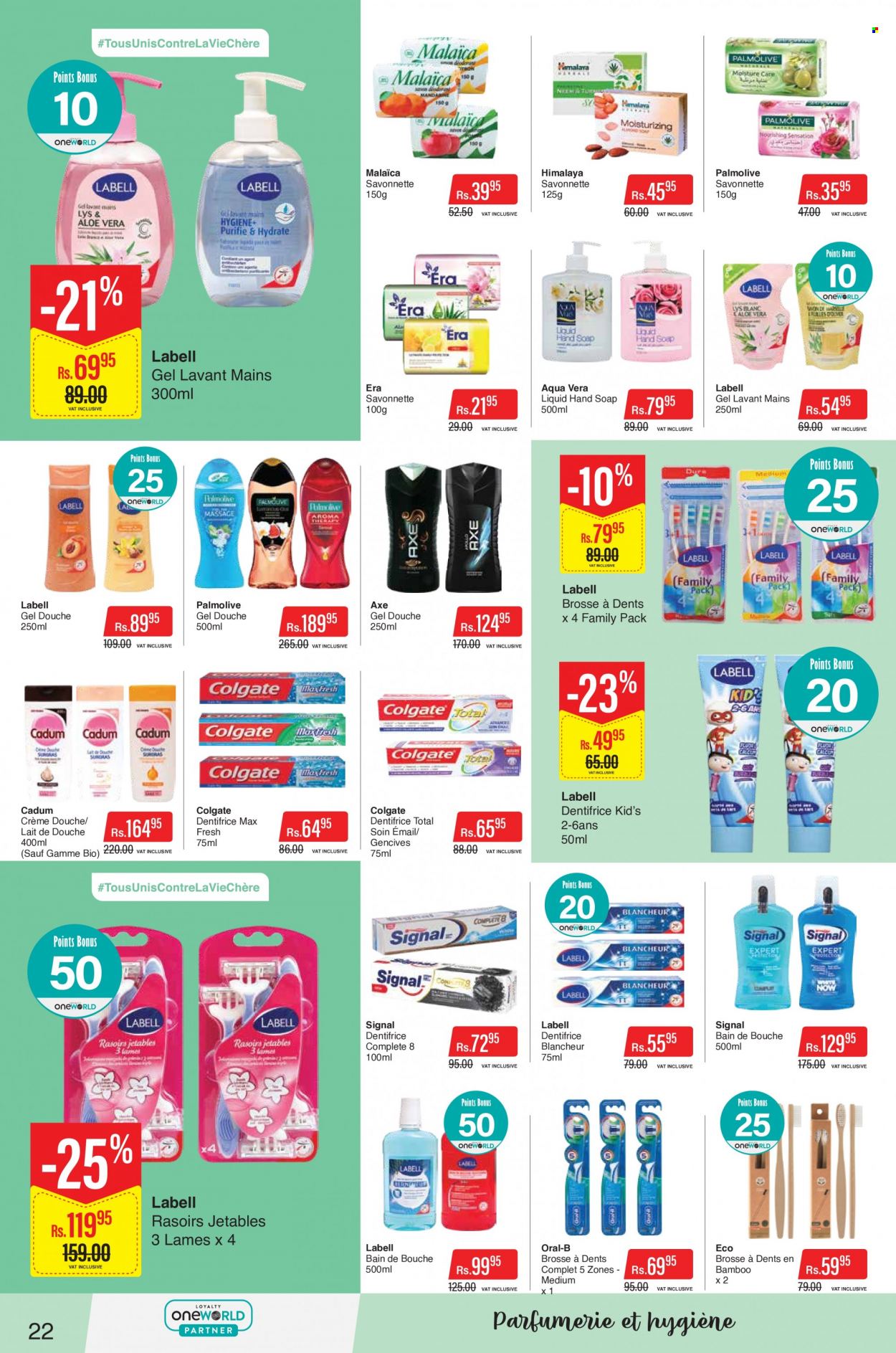 thumbnail - Intermart Catalogue - 24.01.2023 - 8.02.2023 - Sales products - hand soap, Palmolive, soap, Signal, Axe, Colgate, Oral-B. Page 22.
