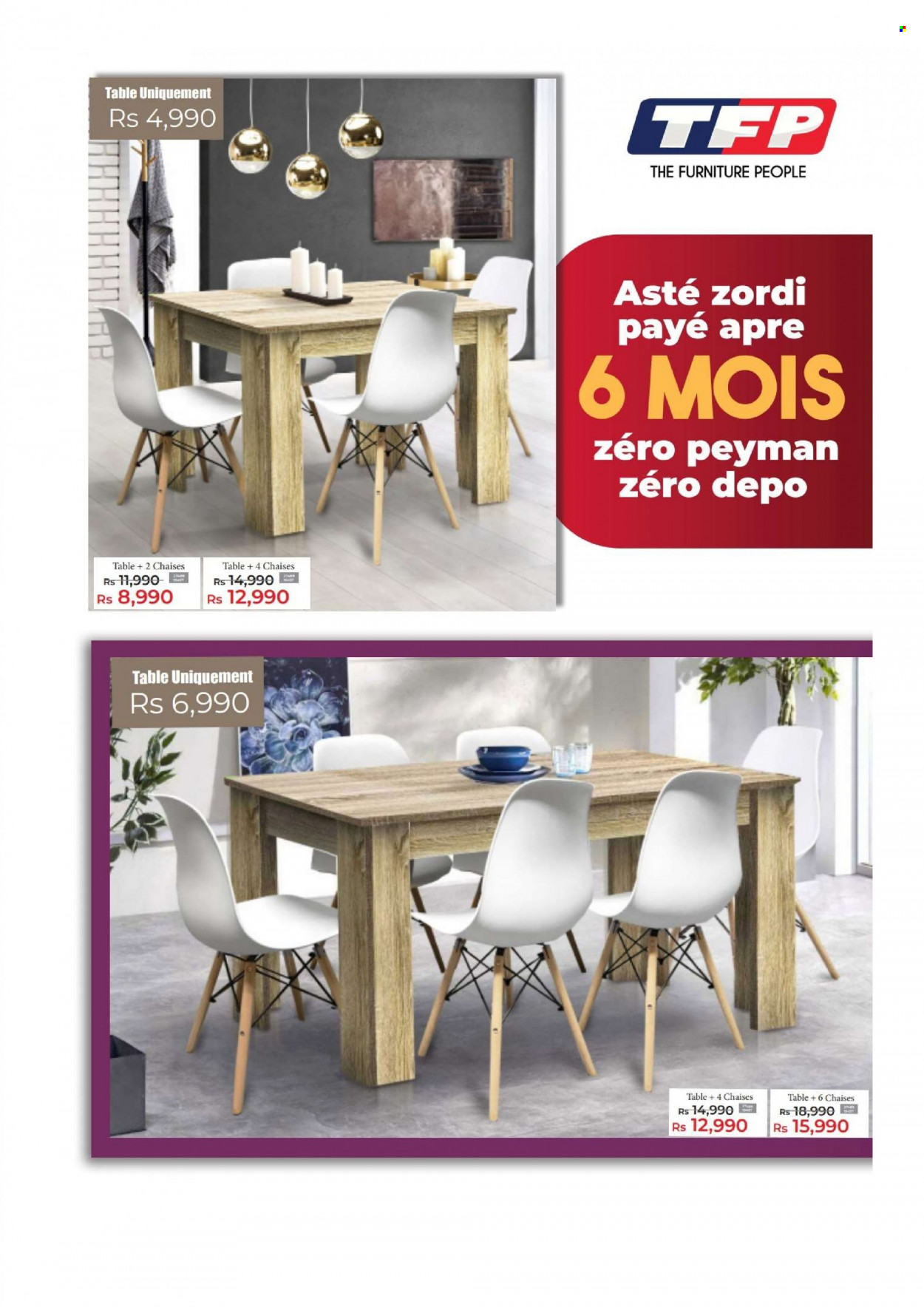 thumbnail - TFP Catalogue - Sales products - table. Page 23.