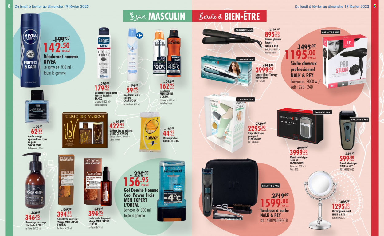 thumbnail - Jumbo Catalogue - 6.02.2023 - 19.02.2023 - Sales products - Nivea, L’Oréal, anti-perspirant, cologne, Sanex, BIC, eau de toilette, Remington, deodorant. Page 5.