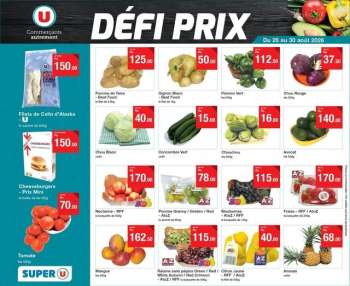 Catalogue Super U - 26/08/2026 - 30/08/2026.