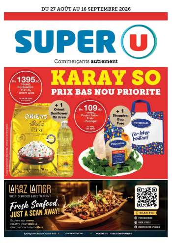 Super U Catalogue - 27.08.2026 - 16.09.2026.