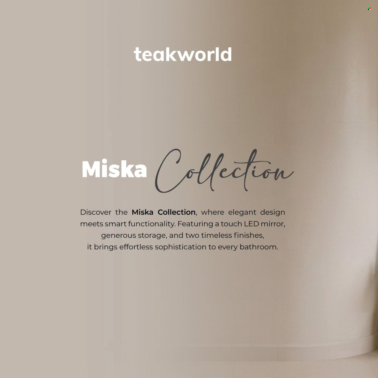 Teak World catalogue. Page 1