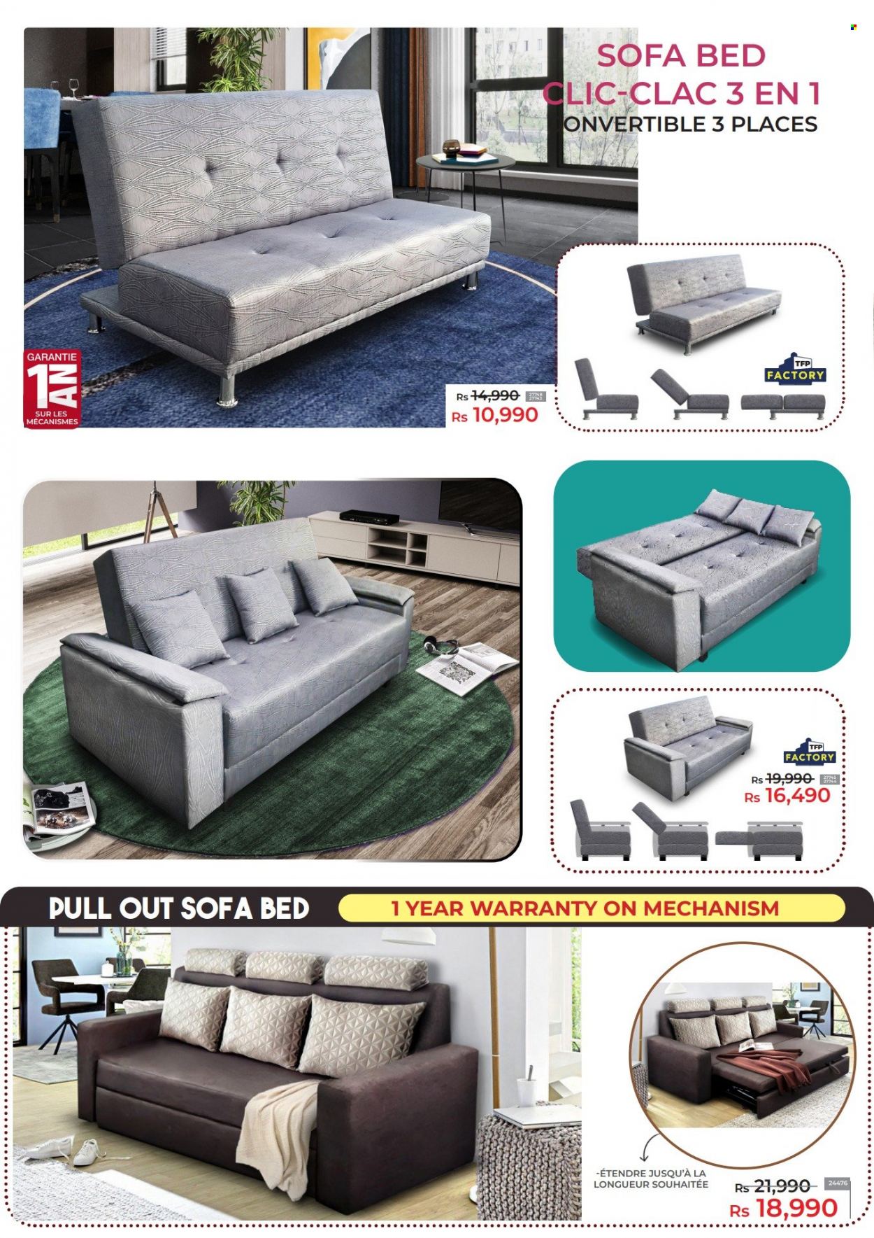thumbnail - TFP Catalogue - 1.03.2023 - 31.03.2023 - Sales products - sofa, sofa bed, bed. Page 5.