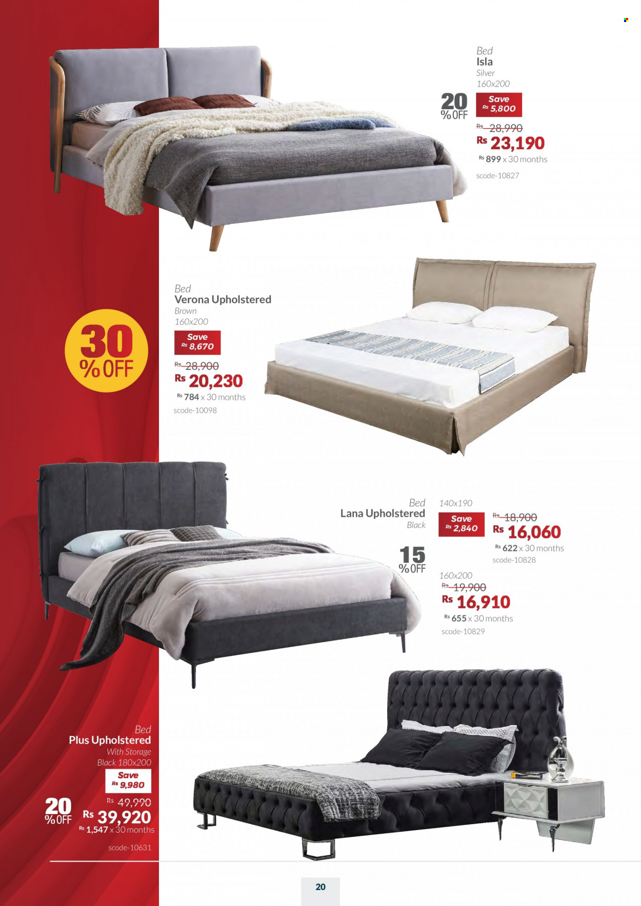thumbnail - Teak World Catalogue - 2.03.2023 - 3.04.2023 - Sales products - bed. Page 20.
