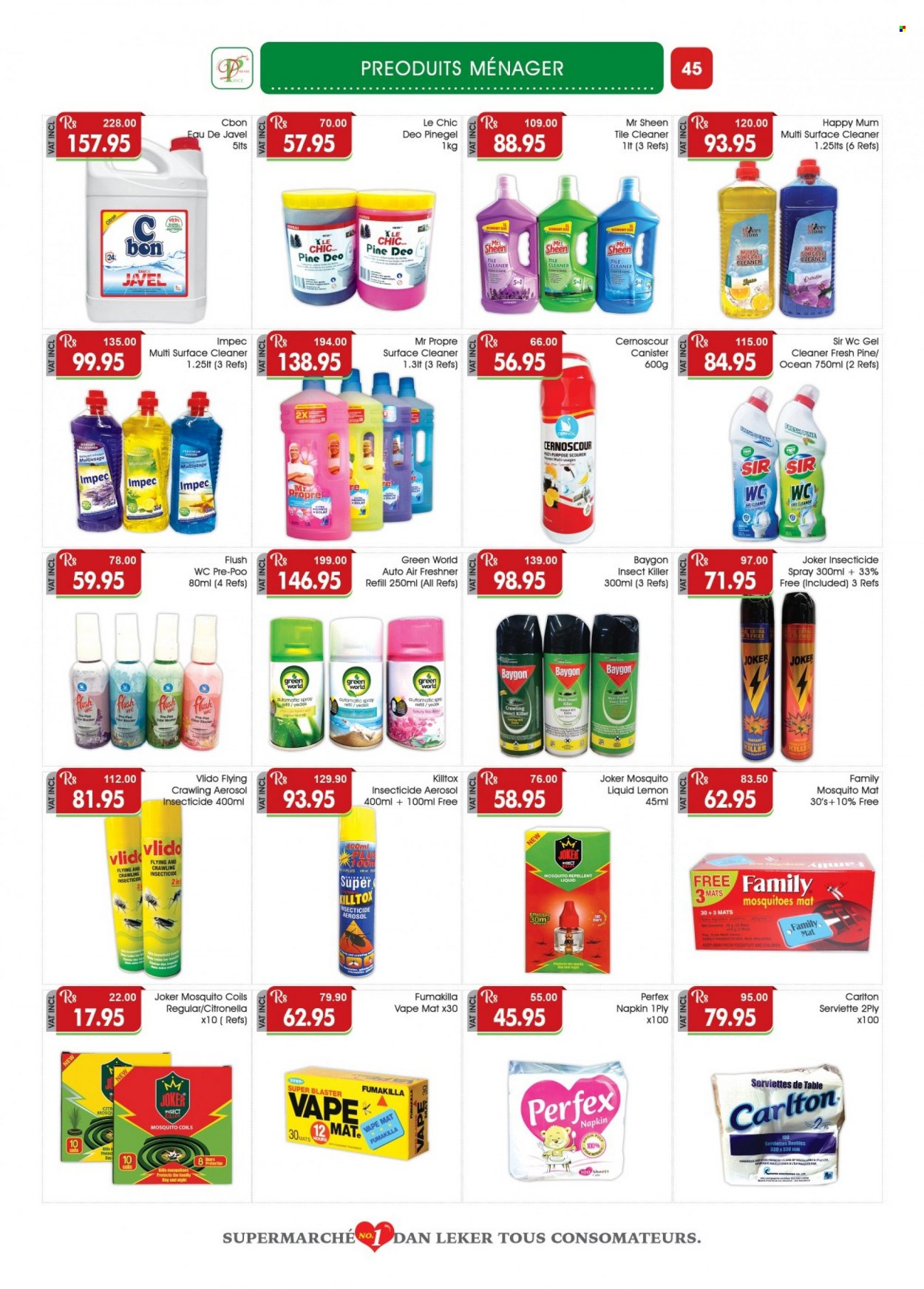 thumbnail - <magasin> - <du DD/MM/YYYY au DD/MM/YYYY> - Produits soldés - ,<products from flyers>. Page 45.