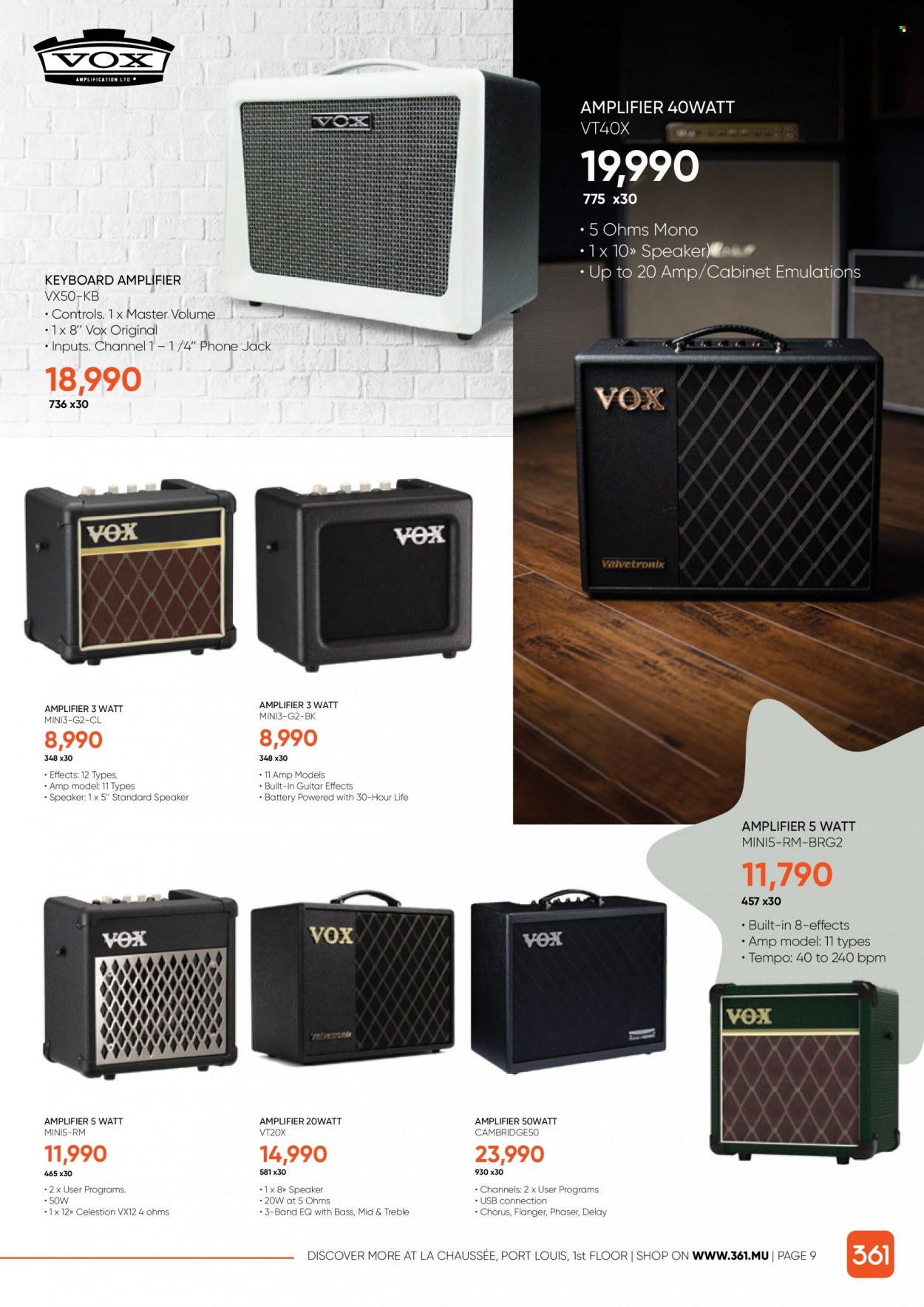 361 catalogue. Page 9
