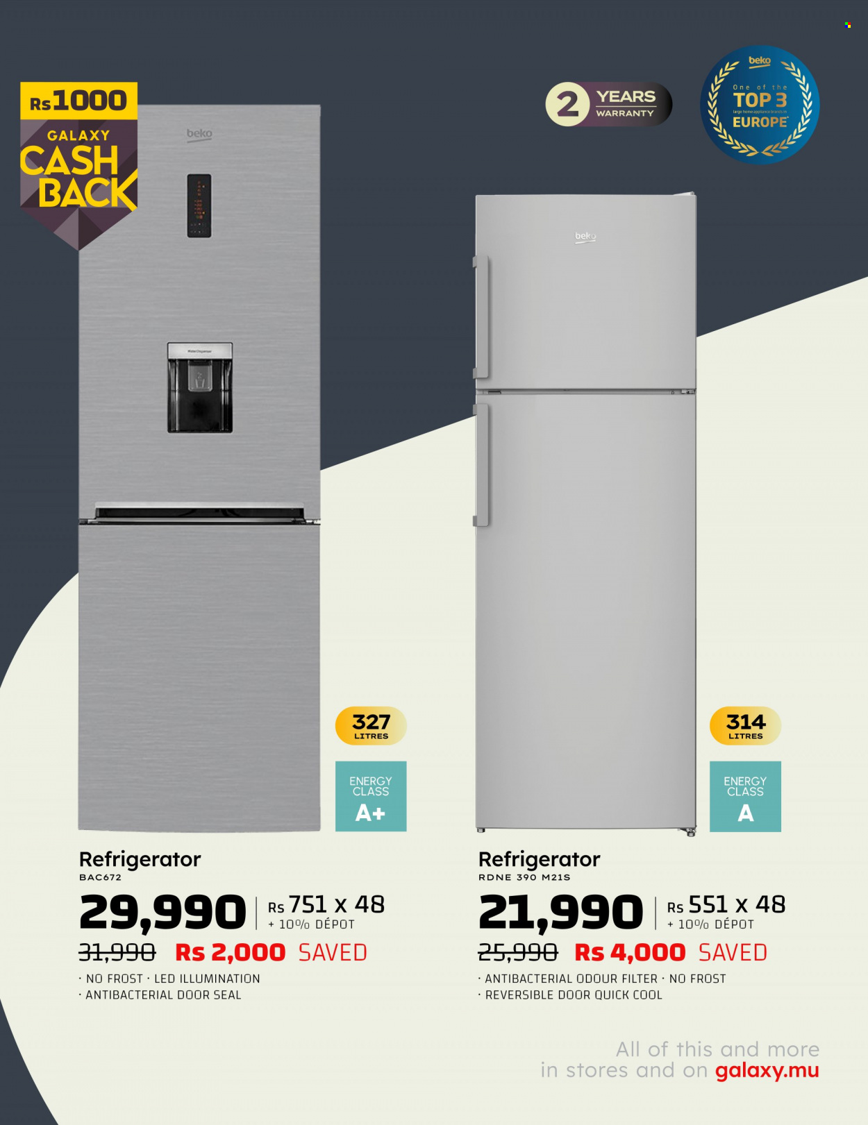 thumbnail - Galaxy Catalogue - 19.03.2023 - 31.03.2023 - Sales products - refrigerator, fridge, Beko. Page 5.