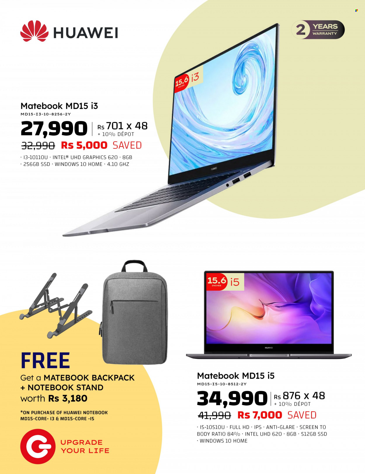 thumbnail - Galaxy Catalogue - 27.03.2023 - 16.04.2023 - Sales products - Intel, Huawei, MateBook, backpack. Page 10.