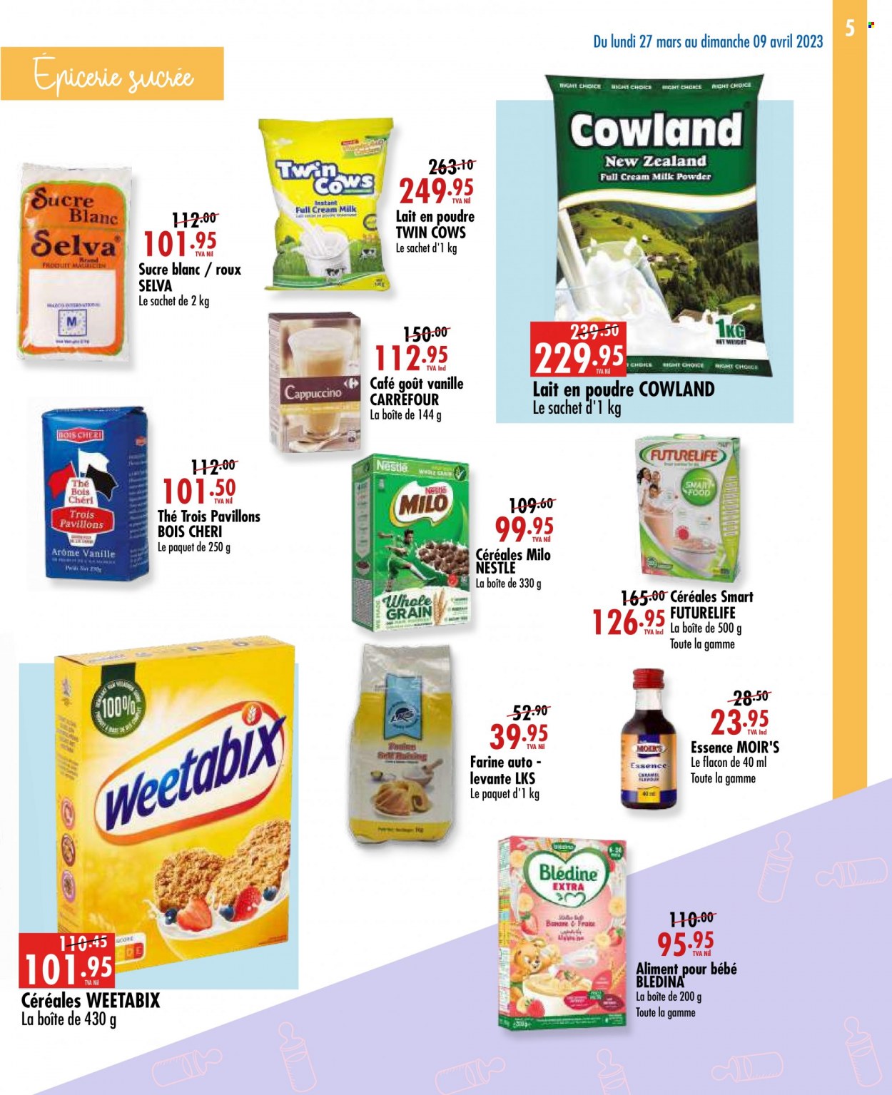 thumbnail - Jumbo Catalogue - 27.03.2023 - 9.04.2023 - Sales products - Milo, milk powder, Mars, Weetabix, cappuccino, Nestlé. Page 5.