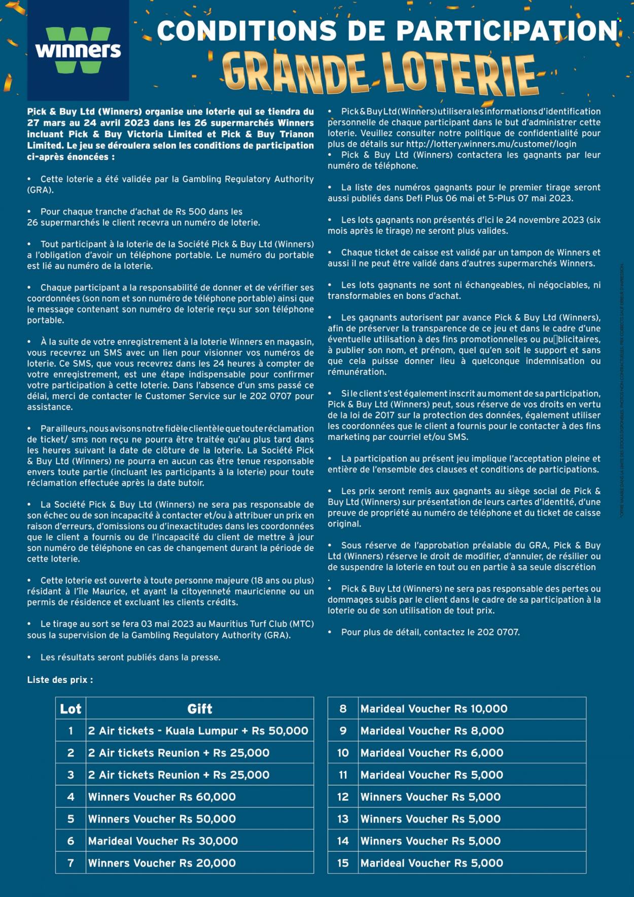 Winners catalogue - 10.04.2023 - 24.04.2023. Page 2