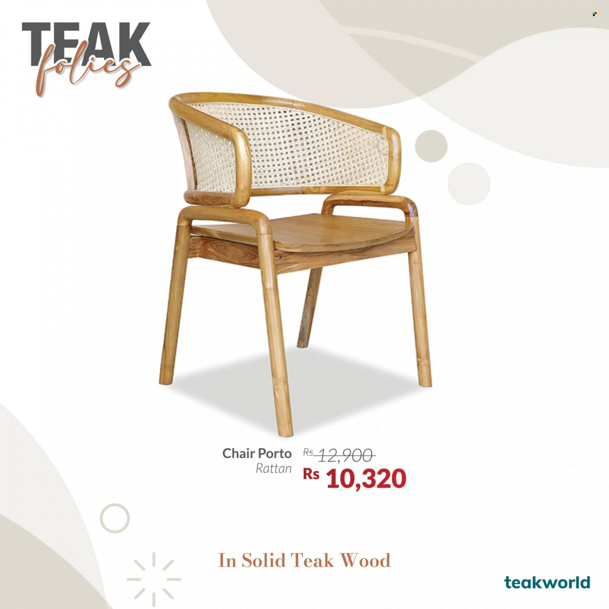 thumbnail - Teak World Catalogue - Sales products - chair. Page 1.