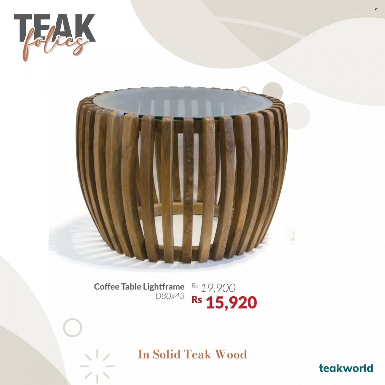 Teak World catalogue. Page 7