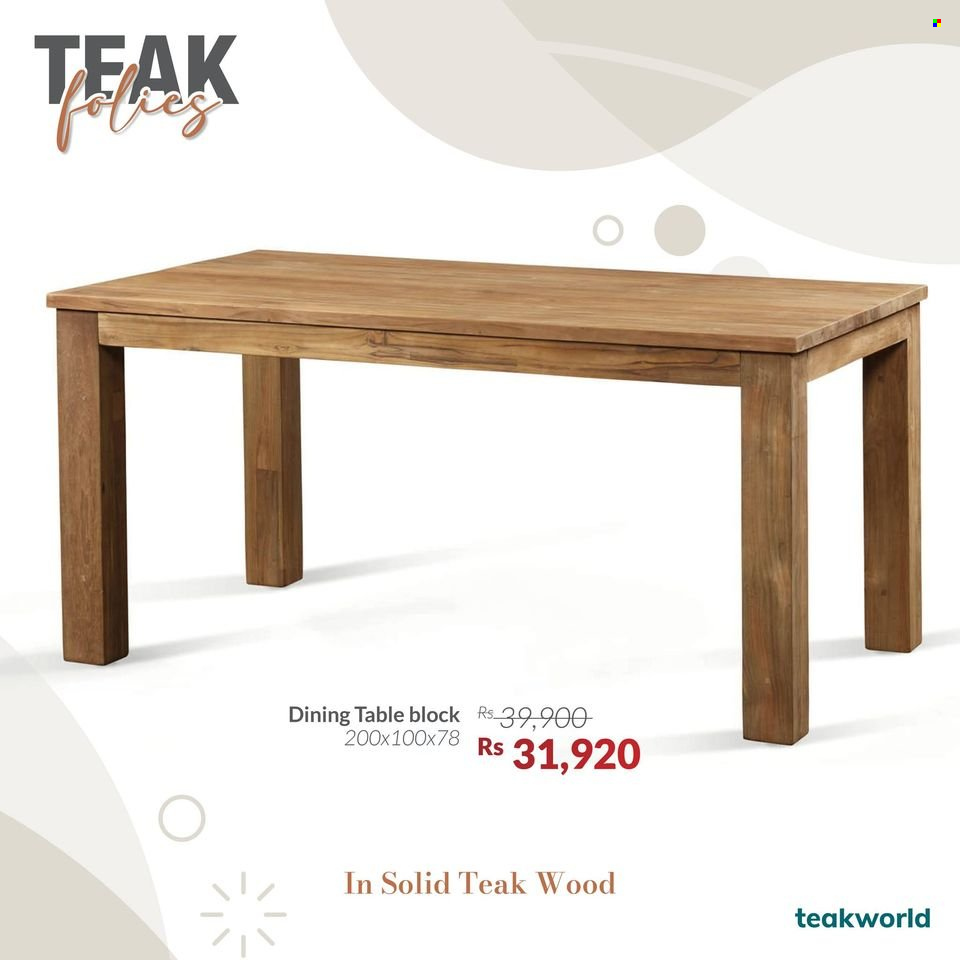 Teak World catalogue. Page 3