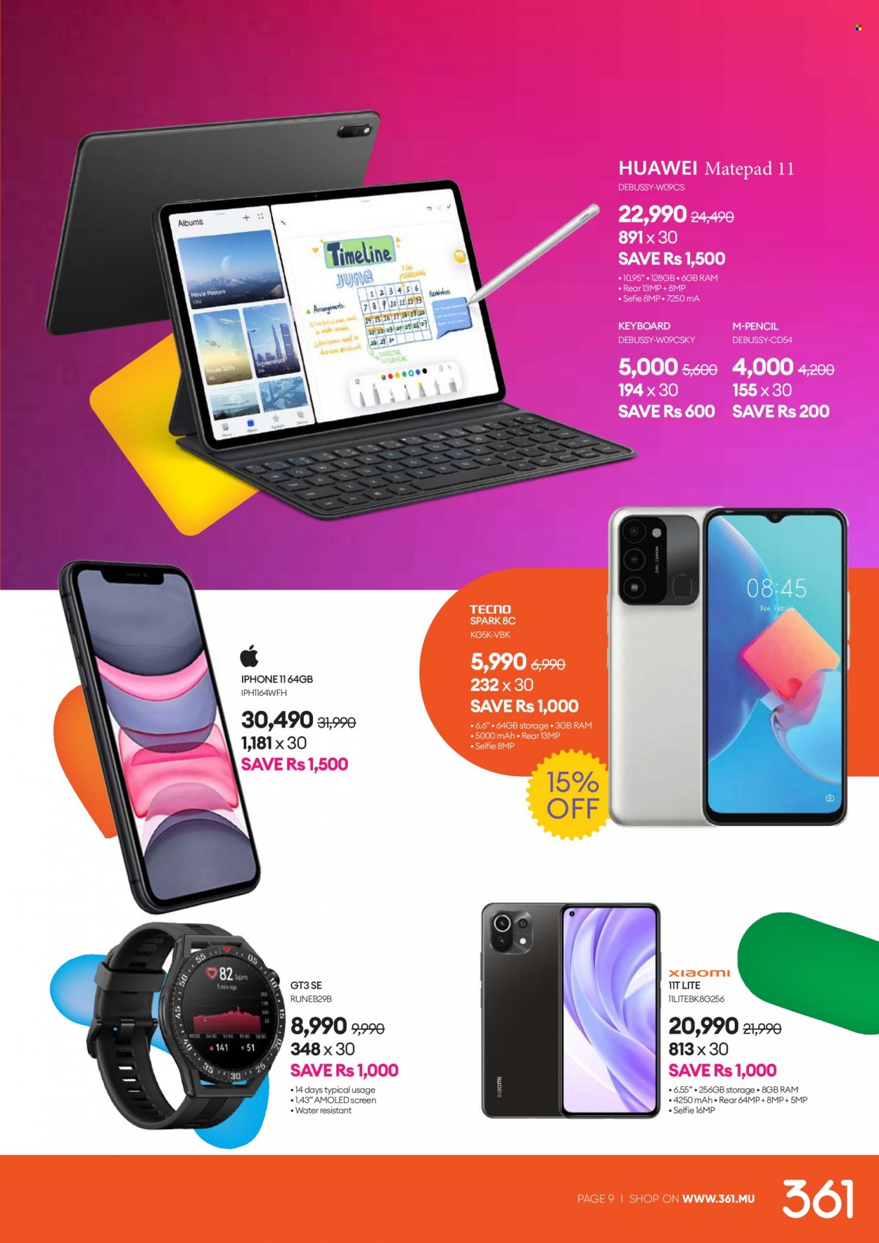361 catalogue. Page 9